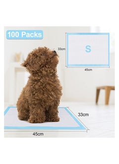 100 Pcs Training Puppy Pads 5 Layer Dog Pee Pads Absorbs Up to 5 Cups of Liquid Pets 45x33CM