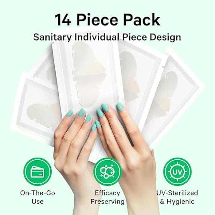 Sosky Patches for Nose, Hydrocolloid Pimple & Pore Nose Patches, Absorbs Oil Overnight Nose Pore Strips, Targets Pimples, Zits and Pores, FSA Eligible Acne Patches, Clear Skin 14 Count - Image 5