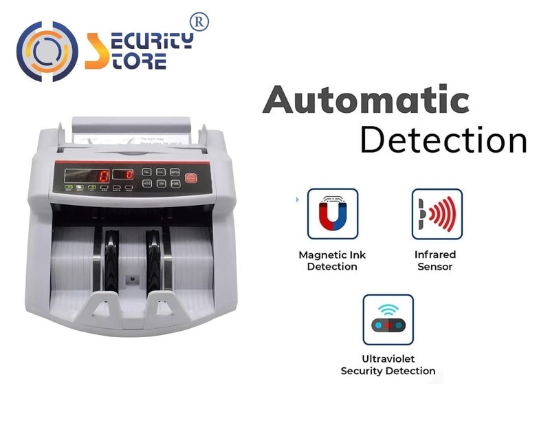 Security Store Store Note/Cash Counting Machine with Advanced Fake Note Detection Technology LCD Display !!1 Year Warranty !! - Image 2