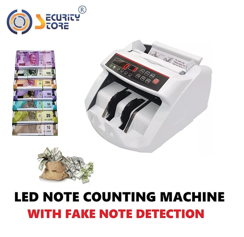 Security Store Store Note/Cash Counting Machine with Advanced Fake Note Detection Technology LCD Display !!1 Year Warranty !! - Image 3
