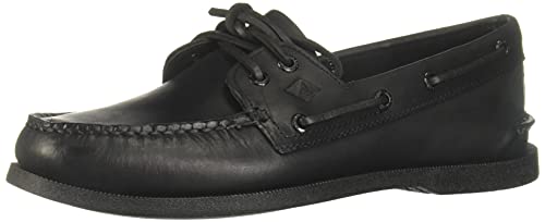 Sperry Men's Authentic Original 2-Eye Boat Shoe, Black, 12 M US - Image 1