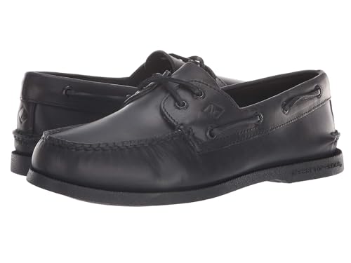 Sperry Men's Authentic Original 2-Eye Boat Shoe, Black, 12 M US - Image 2