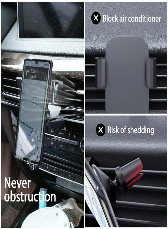 LLKUANG 360-Degree Rotary Cell Phone Holder Mobile Phone Mount for BMW X5 F15 2014-2018, X6 F16 2015-2019 Black (Black) - Image 2