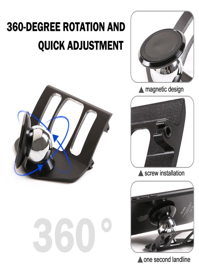 LLKUANG 360-Degree Rotary Cell Phone Holder Mobile Phone Mount for BMW X5 F15 2014-2018, X6 F16 2015-2019 Black (Black) - Image 4