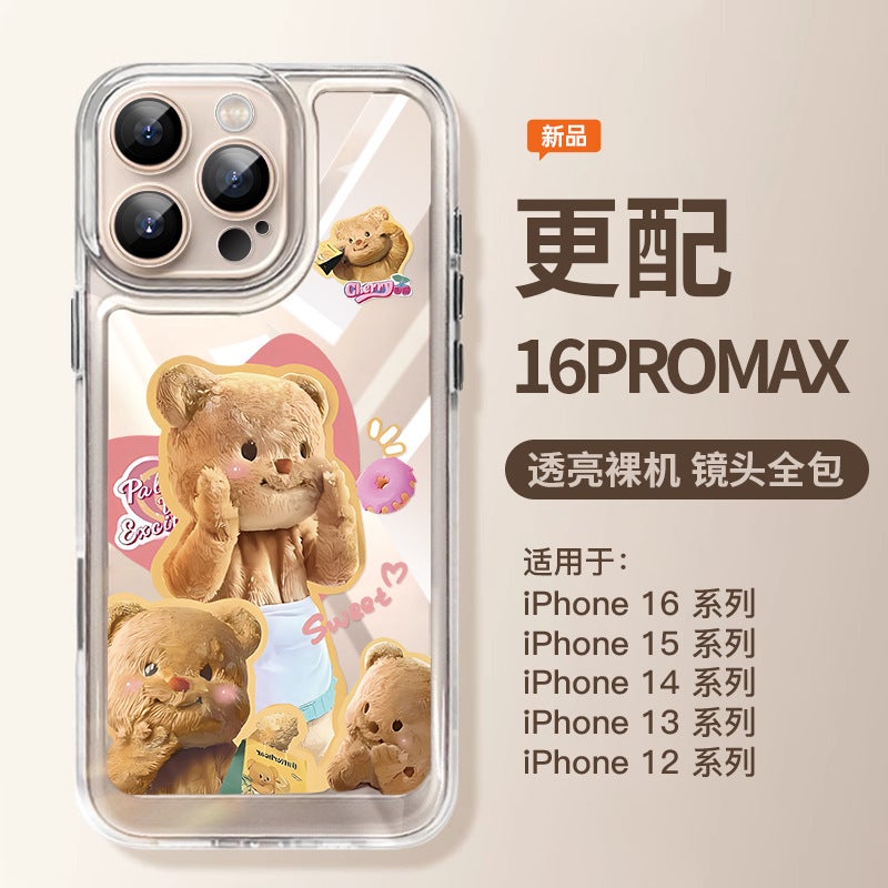 For Apple 15 Mobile Phone Case New iphone16promx Butter Bear 13 Transparent 14pro Premium Sense 12 - Image 5