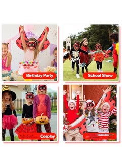 DURKU Deluxe Ladybug Costume Set for Girls - 4-Piece Kids Dress-Up Kit with Headband, Tutu Skirt, Fairy Wings for Carnivals and Costume Parties  - Image 3