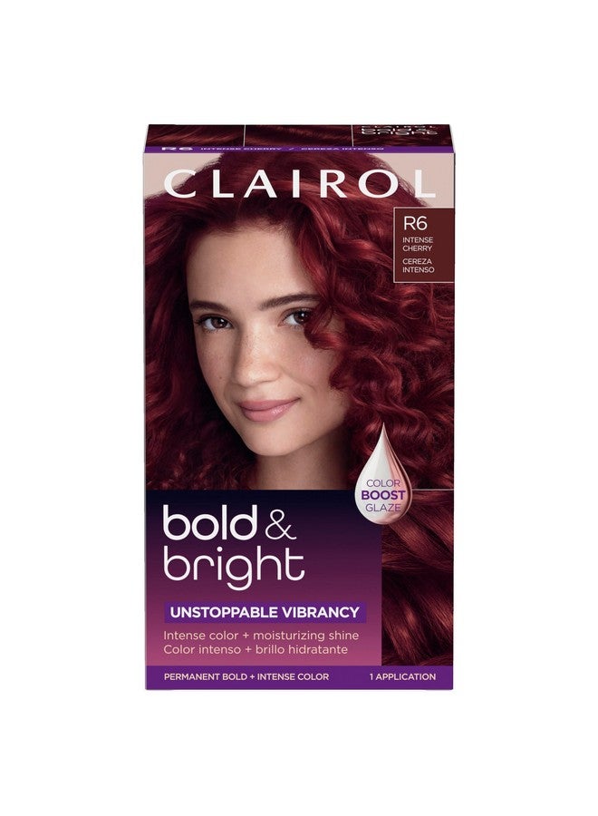 CLAIROL Bold & Bright Permanent Hair Dye R6 Intense Cherry Hair Color Pack Of 1 - Image 1