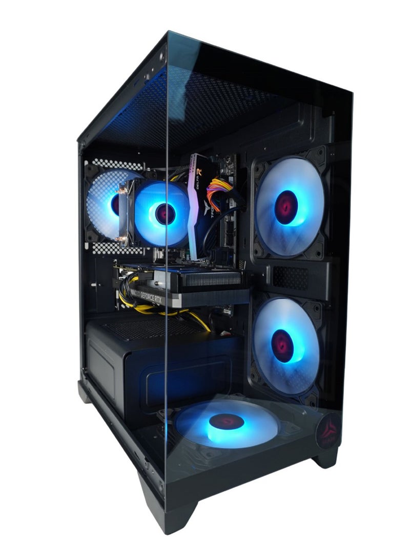 قلاعب Gaming PC With Core i5-12400F Processor/32GB RAM DDR5/1TB SSD/8GB Nvidia Geforce RTX 3050 Graphics/Windows 10 Pro/ Black - Image 4
