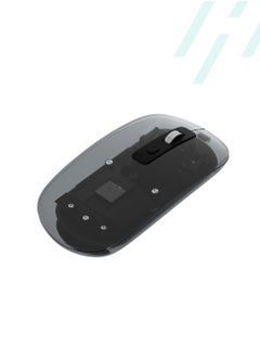 هيتز ماوس بلوتوث لاسلكي كامل شفاف محمول صامت ماوس مع جهاز استقبال USB  - Image 1