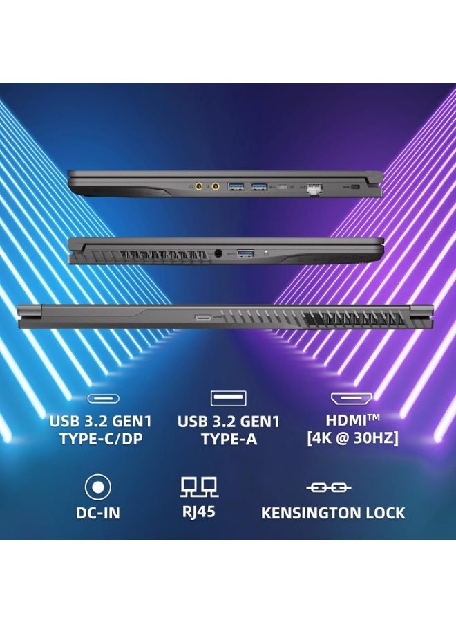 MSI Thin 15 15.6" 144Hz FHD Gaming Laptop | AMD Ryzen 5 7535HS | NVIDIA GeForce RTX 4050 | 32GB DDR5 RAM |1TB SSD | Windows 11 | Backlit Keyboard | Wi-Fi 6 | Black english black - Image 4