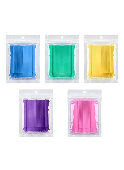 Tbestmax 500 Pcs Micro Applicator Brush Micro Swabs Disposable Eye Lashes Mascara Wands for Eyelash Extension Tbestmax 