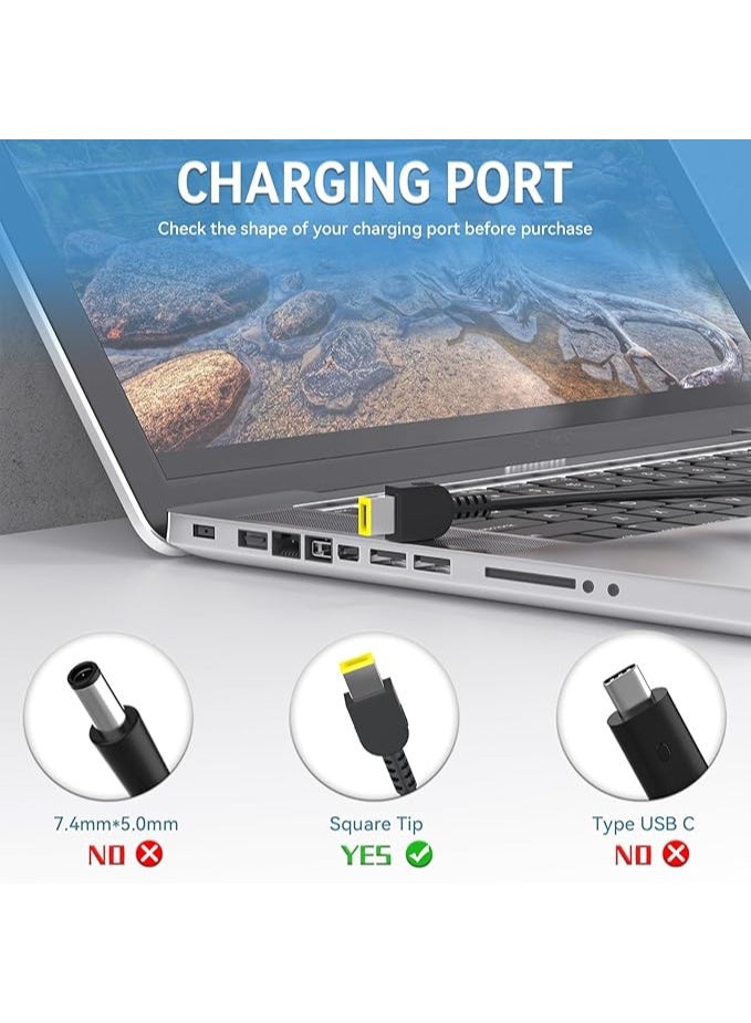 Terabyte 45W Laptop Charger AC Adapter for Lenovo Thinkpad E431 E440 E450 T430 T440 T450 X240 X250 G40 G50 G51;ADLX45NCC2A ADLX45NLC2A ADLX45NCC3A ADLX45NDC3A ADLX45NLC3A Power Supply Cord - Image 3