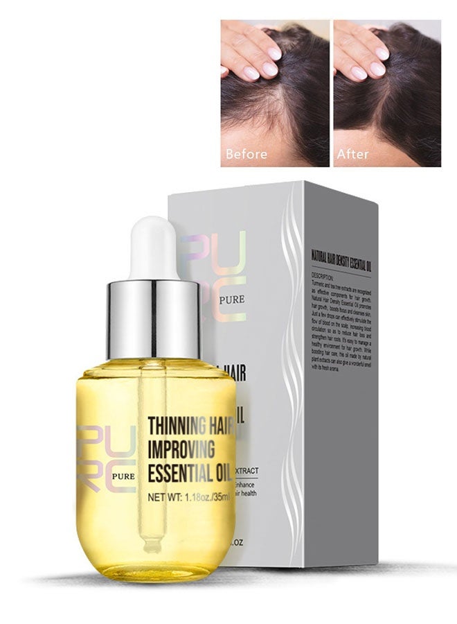 PURC Natural Hair Density Essential Oil 35ml, Hair Growth and Regrowth Serum, Thickener Regrowth Hair Essence, Treatments Oil Fast Grow Hair for Hair Loss for Women Men - Image 1