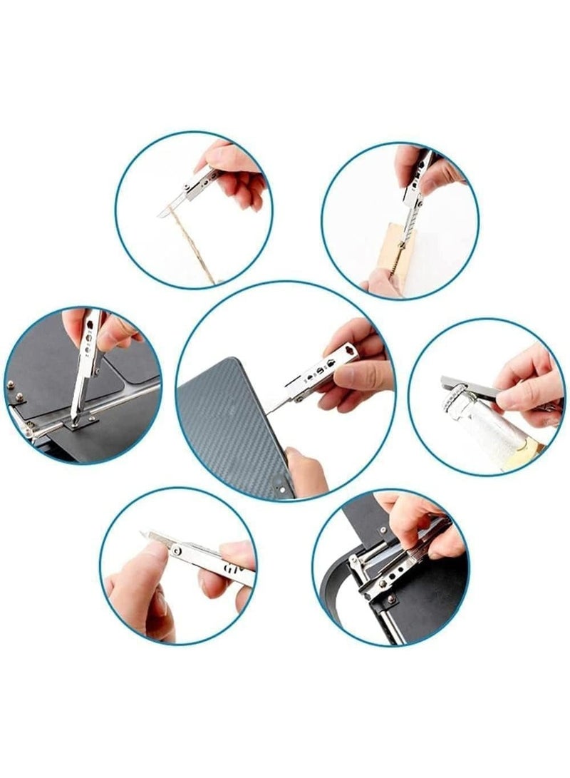 Keychain Multitool, Multi Function Repair Tool, 11 In 1 Multi Purpose Repair Tool, Keychain With Screwdriver, Sturdy and Durable, for Bottle Opener, Wrench, Ruler, Card Pin, Mobile Phone Holder - Image 3