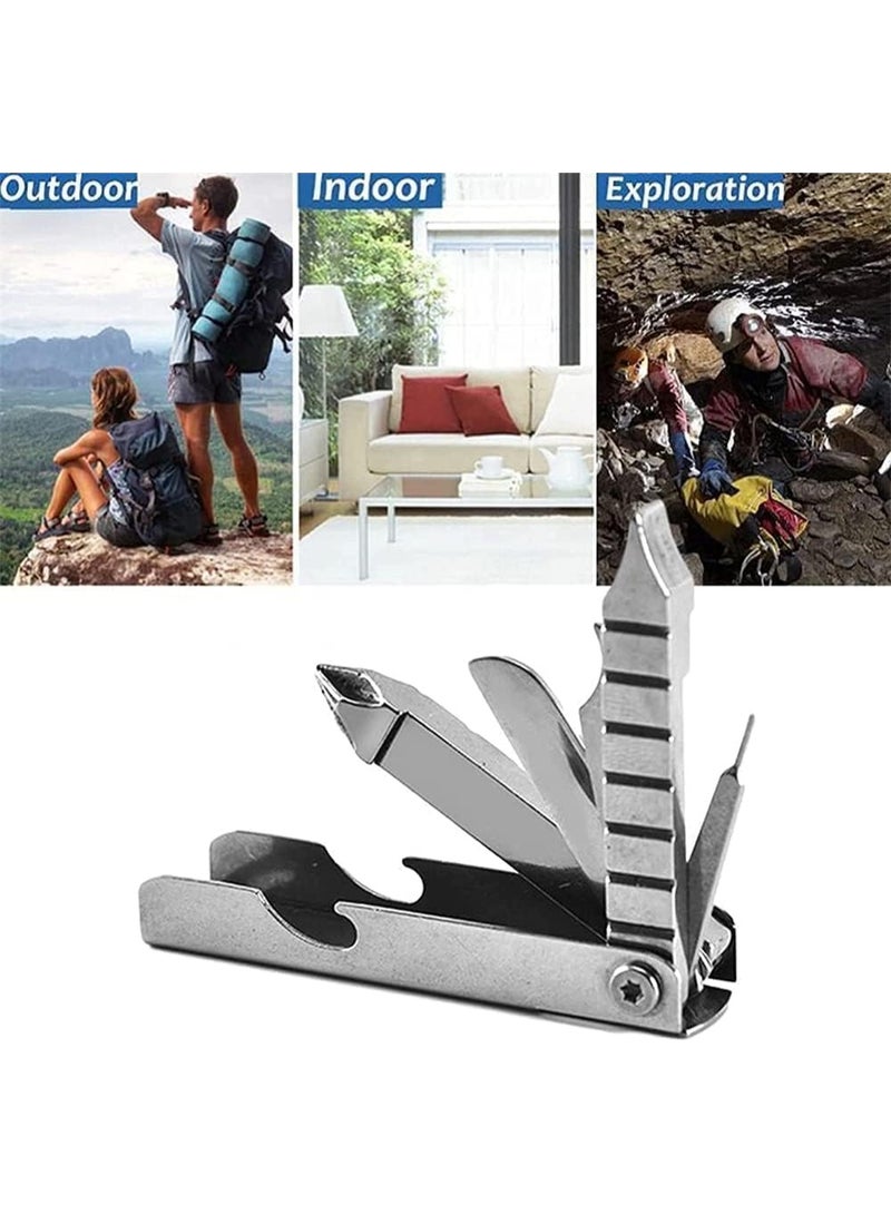 Keychain Multitool, Multi Function Repair Tool, 11 In 1 Multi Purpose Repair Tool, Keychain With Screwdriver, Sturdy and Durable, for Bottle Opener, Wrench, Ruler, Card Pin, Mobile Phone Holder - Image 5