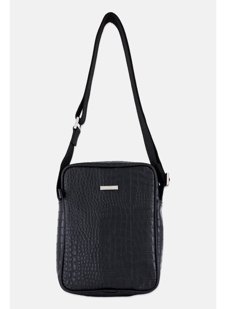 CERRUTI 1881 Men Brand Logo Cross Body Bag, Black  - Image 1