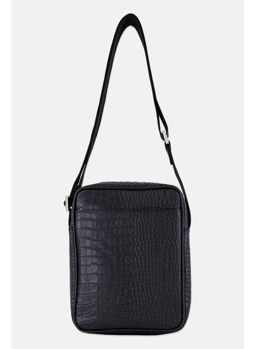 CERRUTI 1881 Men Brand Logo Cross Body Bag, Black  - Image 3