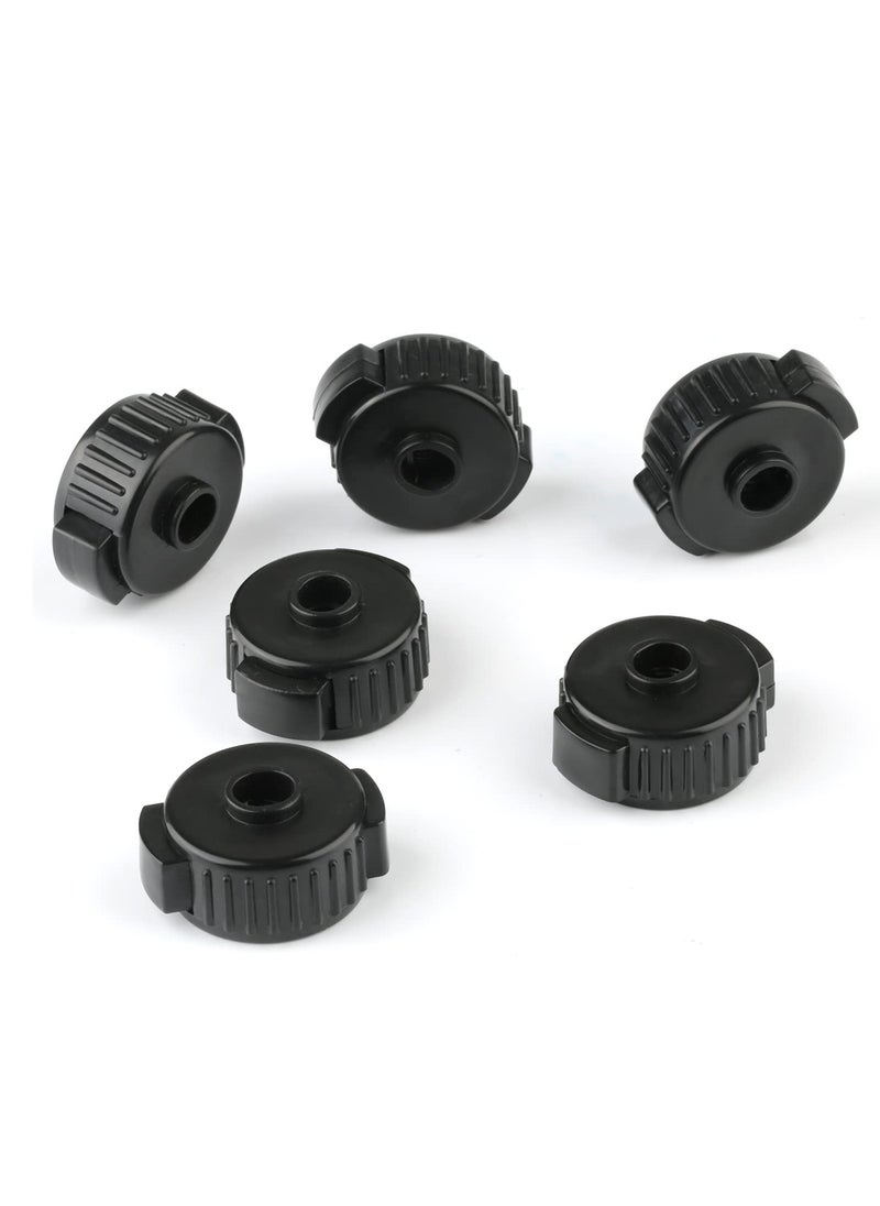 SYOSI - Plastic Cymbal Nuts, 8 mm Cymbal Mate Quick Release Cymbal Topper for Drum Kit, Percussion Replacement Parts and Accessories, 6Pcs - Image 1