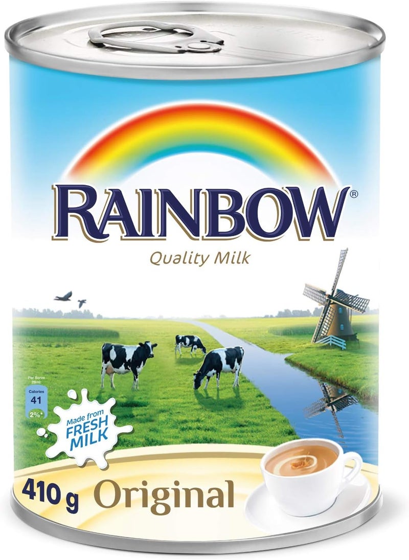 Rainbow Evaporated Milk 410g - Original - Image 1