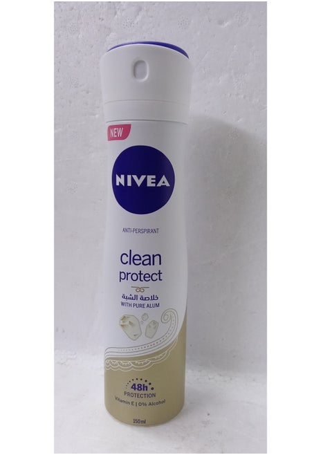 Clean Protect Deodorant Spray With Alum Extract 150 ml