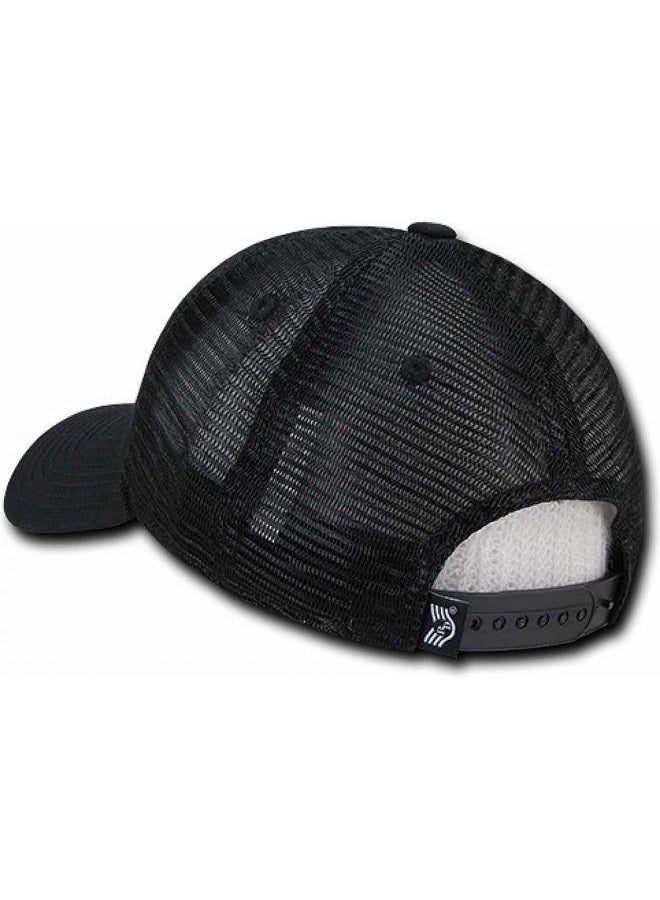 Rapid Dominance Police Relaxed Trucker Caps, Black - Image 3
