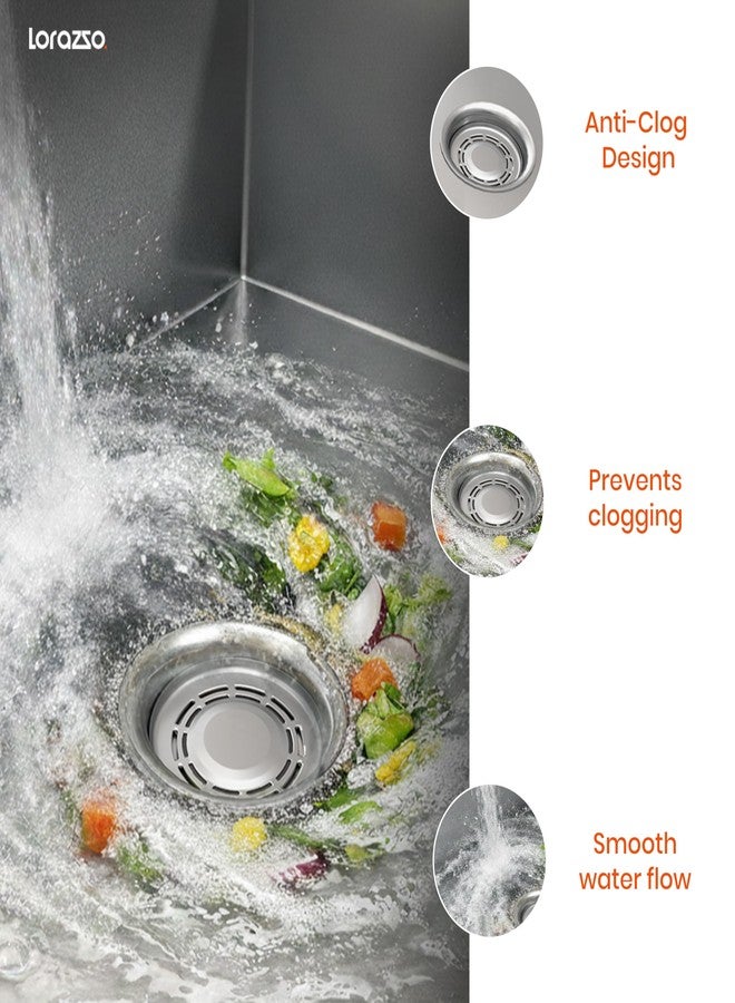 Lorazzo Sink Waste Coupling SS 304 (4.2 x 4.2 Inch) – Stainless Steel Kitchen Sink Drain Coupling | Silver Finish Kitchen Sink Coupling | Rust Proof & Heavy Duty - 1 Year Warranty (Round) - Image 3