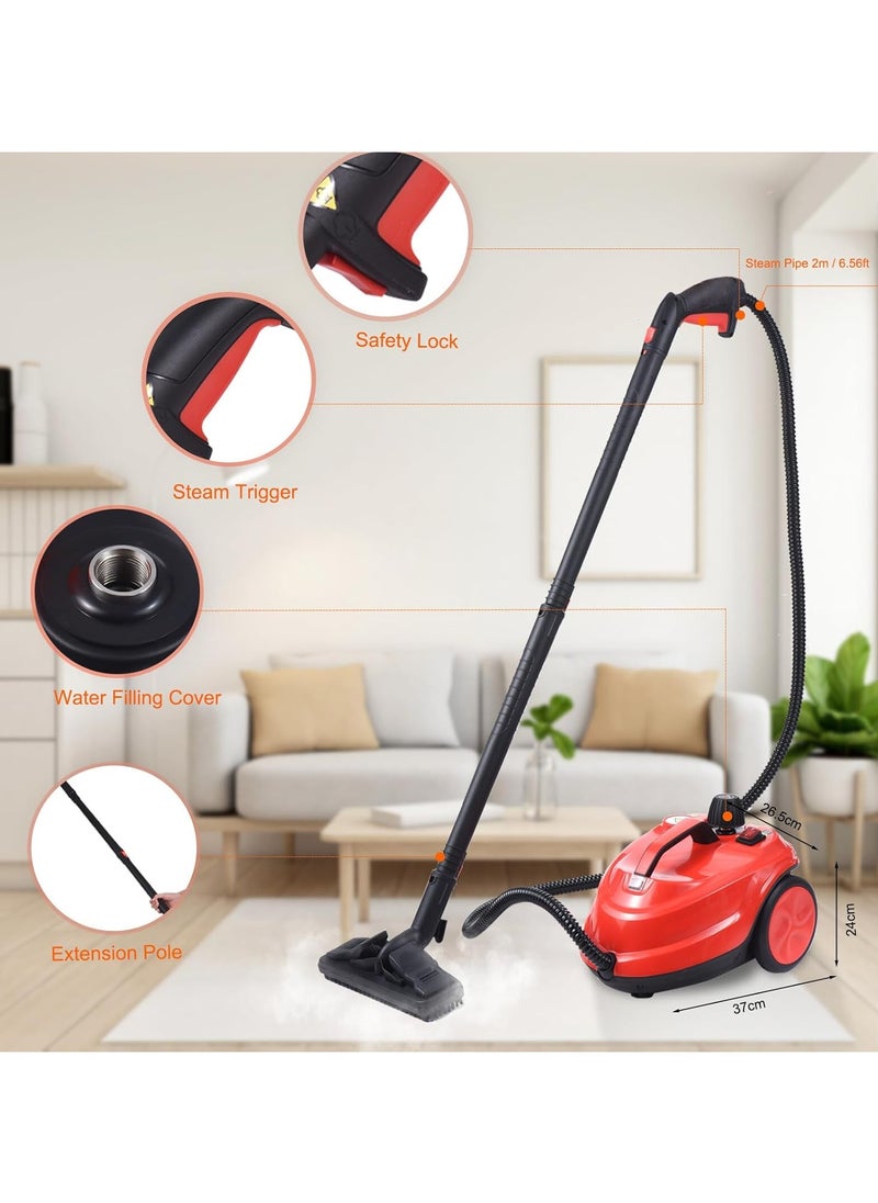 DubaiGallery 2000W Multipurpose Steam Cleaner Home Steam Cleaning Machine 1.5L Continuous Add Water for Kitchen House Chemical-Free Cleaning with Interchangeable Accessories  - Image 4
