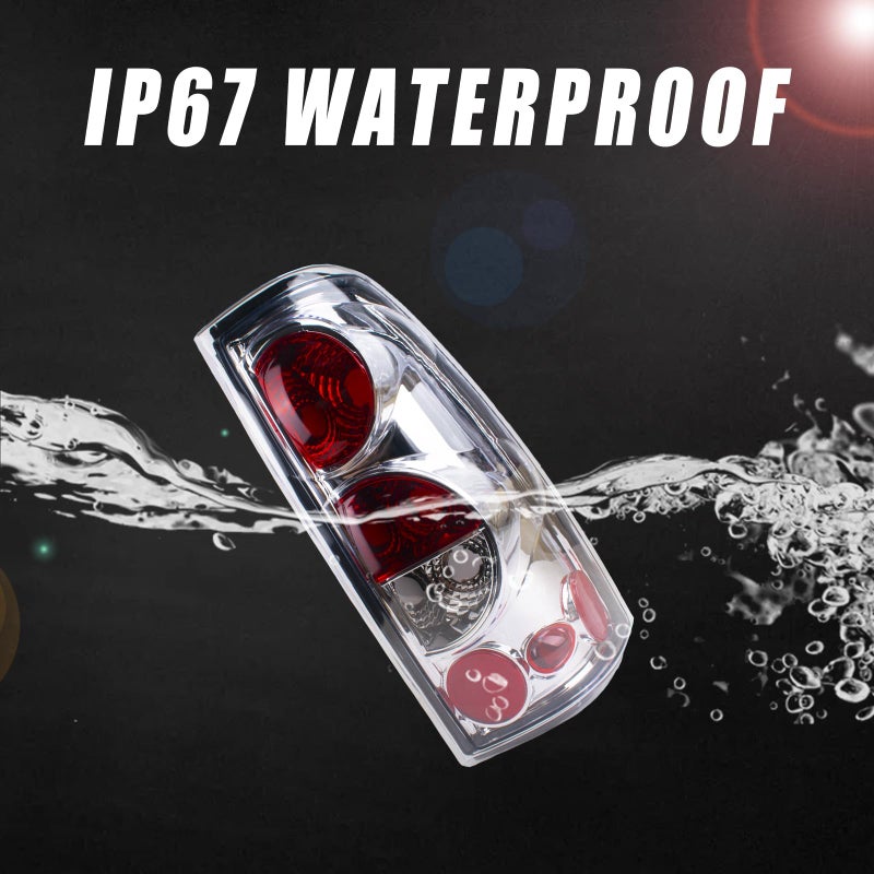 Boine Tail Light Compatible With 1999-2006 Chevy Silverado 1500 2500 3500 GMC Sierra 1500 2500 Driver and Passenger Side Rear Light Brake Lamps - Image 5