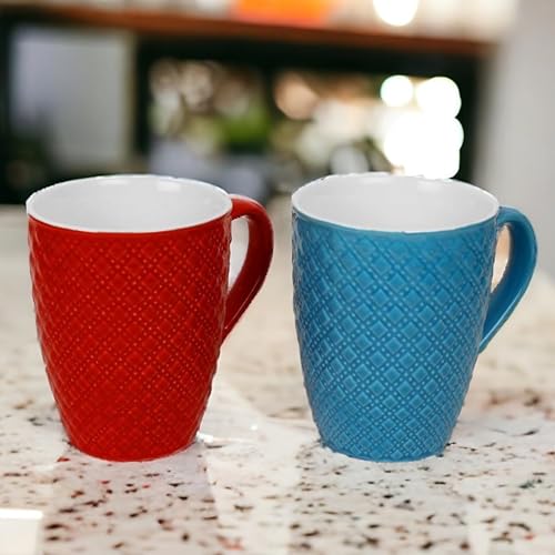 KITTENS Ceramic Coffee Mug Set of 2 – 330ml Multicolor Matte Finish | Handcrafted & Handpainted | Microwave & Dishwasher Safe | Food Grade | Ideal Gift for Tea, Coffee, Home & Office Use - Image 1