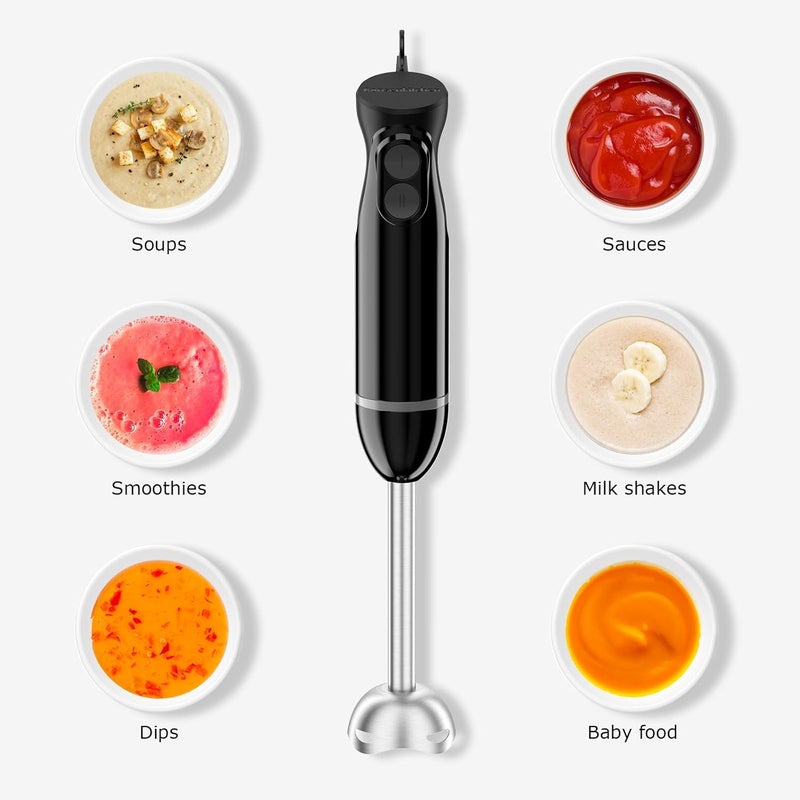 Bonsenkitchen خلاط يدوي كهربائي من بونس كيتشن مع 12 سرعة - Image 3