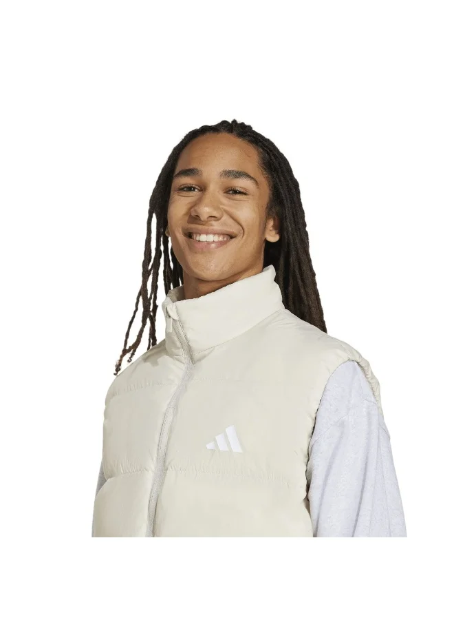 Adidas Beige Essentials Climawarm 3-Stripes Puffer Down Vest for Men | Best Price UAE