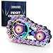 CHESLICR Fidget Spinner Toy for Adults Metal Figette Bike Chain Easter Basket Stuffer for Adult Men Pain Stim ADHD Teen Cool Gadgets Quiet Desk Offices Anxiety Relief Items Stress Tool Sensory Spiky Colorful - Image 2