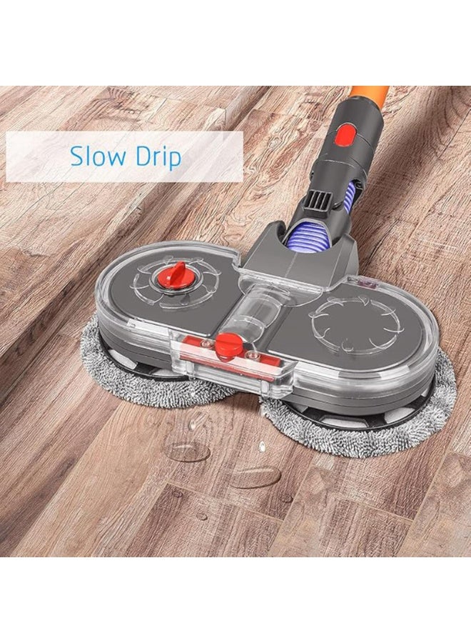 Electric Mop Head Fit for Dyson V15, V11, V10, V8, V7 Vacuum Cleaner, Dual Rotating Heads with Water Tank, 16 Mop Pads - Image 5