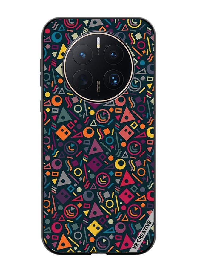 VR CREATIVE Protective Case Cover For Huawei Mate 50 Pro Shapes Design Multicolour - Image 1