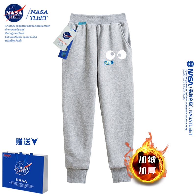 Nasa Joint-Name Boys' Sweater Medium And Big Children'S Eyes See Loose Casual Long-Sleeved Top All-Matching - Image 1