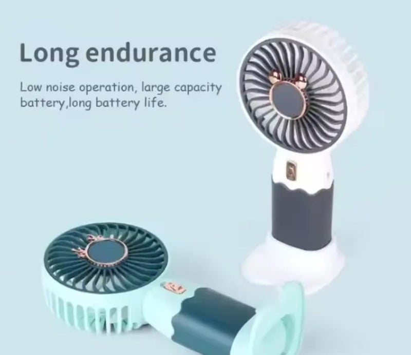Litehom Mini Handheld Fan (Upto 2 Hours Running) Rechargeable Battery Operated Portable Fan, Desk Fan, Carry It Anywhere (PINK) - Image 4