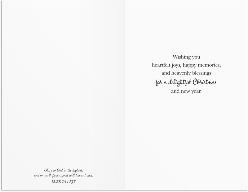 DaySpring Black and White Christmas Classics 60 Bulk Christmas Boxed Cards and Envelopes U1347 - Image 4