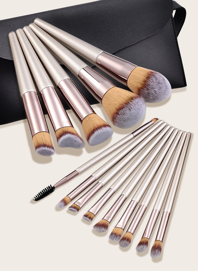 ORiTi 14 Pcs Professional Make Up Brush Set Including Powder Brush Eyeshadow Brush Highlighter Brush And Other Makeup Tools - Image 2