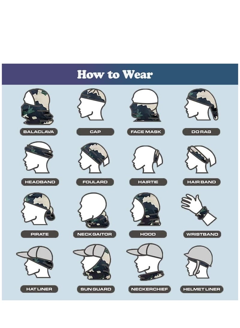 Excefore Neck Gaiter Mask, Bandana Gator Face Cover Mask Sun UV Protection, Neck Warmer Balaclava, Tube Face Scarf, Headband for Outdoor - Image 4