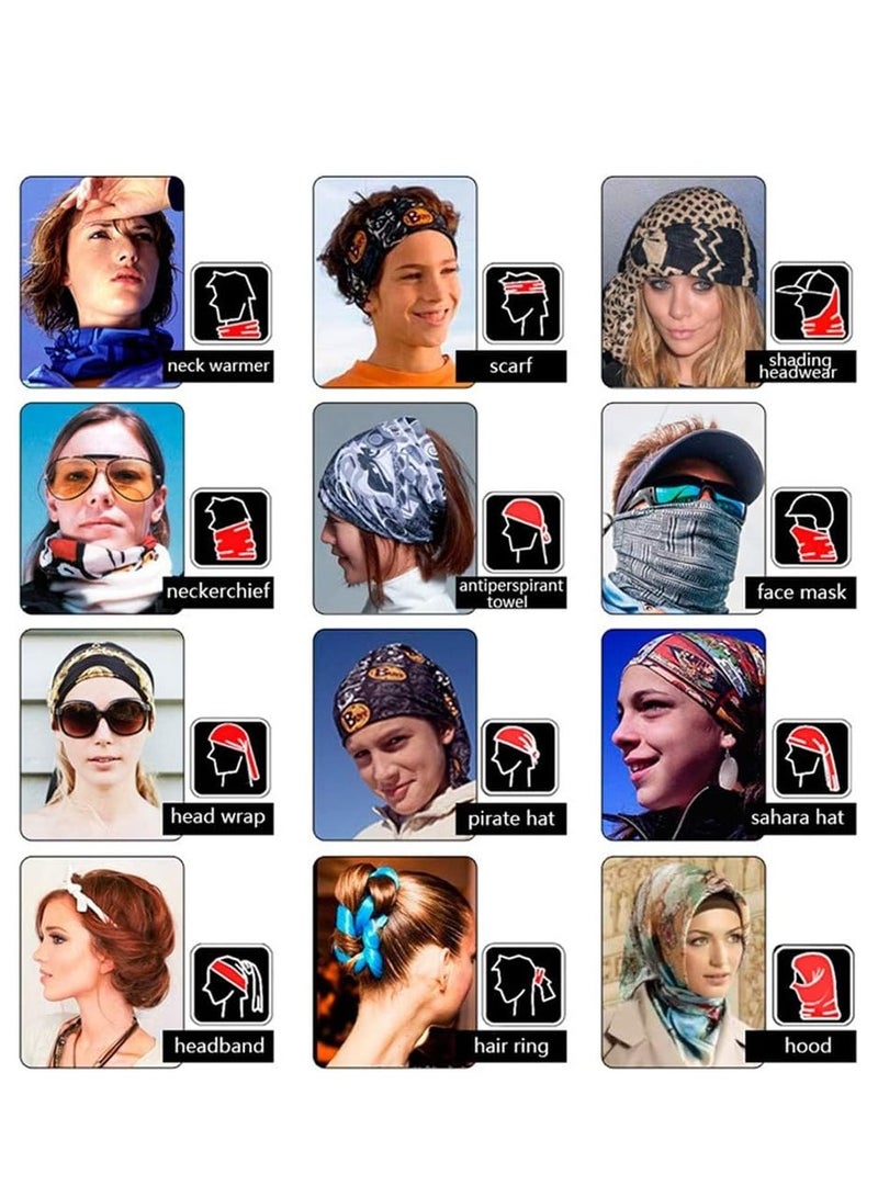 Excefore Neck Gaiter Mask, Bandana Gator Face Cover Mask Sun UV Protection, Neck Warmer Balaclava, Tube Face Scarf, Headband for Outdoor - Image 5
