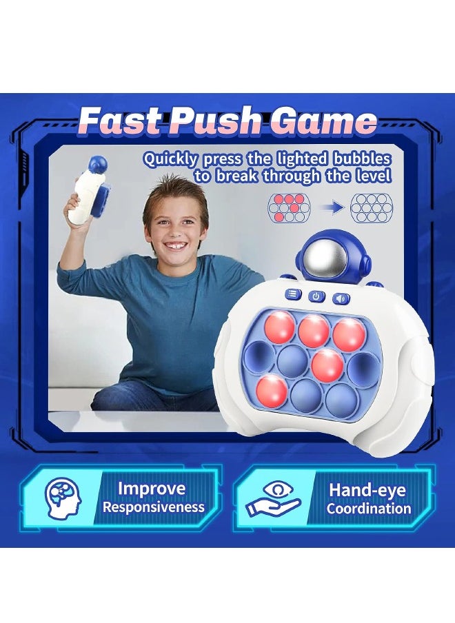 POP Pop Fidget Games for Kids, Decompression Breakthrough Puzzle Game Machine, Push Bubble Pop Puzzle Game, Quick Push Game Console, Push Button Toy for Kids Girl Boy Birthday Gift (Astronaut)  - Image 2