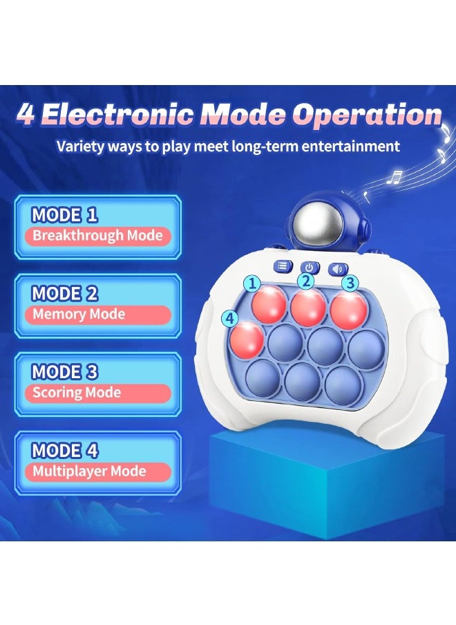 POP Pop Fidget Games for Kids, Decompression Breakthrough Puzzle Game Machine, Push Bubble Pop Puzzle Game, Quick Push Game Console, Push Button Toy for Kids Girl Boy Birthday Gift (Astronaut)  - Image 3