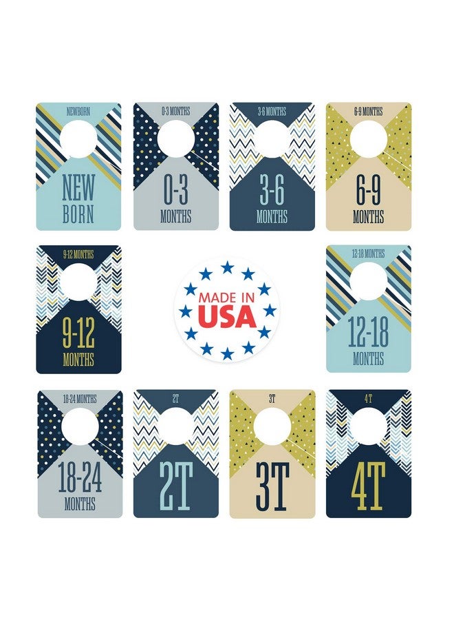 Canopy Street Baby Boy Closet Clothing Dividers/Closet Organizer For Baby Clothes Newborn To 4T / 4" x 6" Boy Nursery Clothes Size Dividers - Image 2