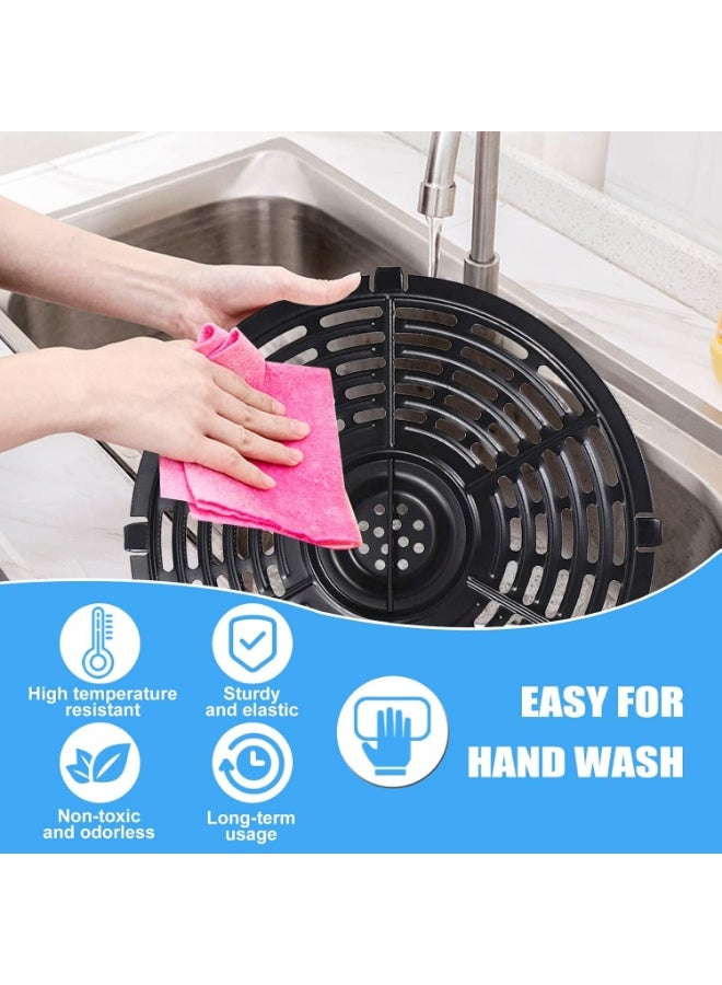 Air Fryer Grill Pan for Power XL 5QT, 8.7'' Round Non-Stick Air Fryer Replacement Tray Rack Parts Accessories Crisper Plate Grill Plate - Image 4