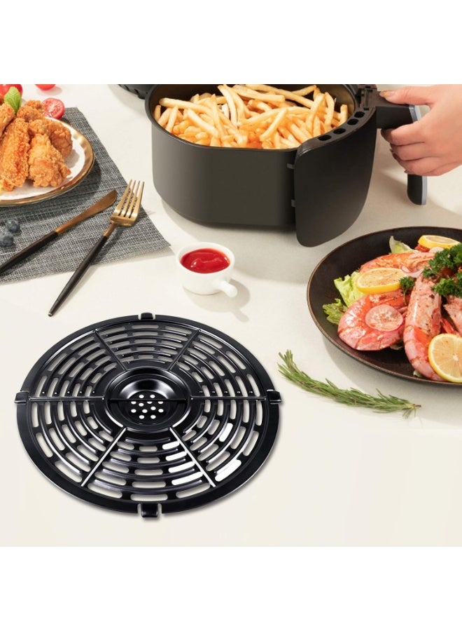 Air Fryer Grill Pan for Power XL 5QT, 8.7'' Round Non-Stick Air Fryer Replacement Tray Rack Parts Accessories Crisper Plate Grill Plate - Image 1