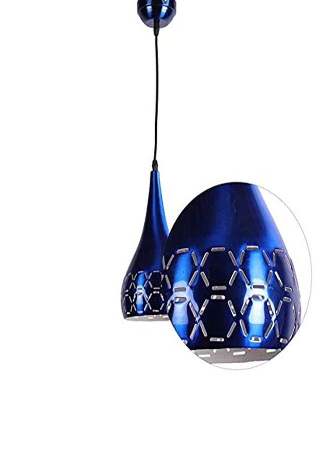 Areezo Metal Balloon Shape Vintage Classic Designer Ceiling Hanging Scone Pendant Single Lamp- Pack of 2 (Blue) - Image 5