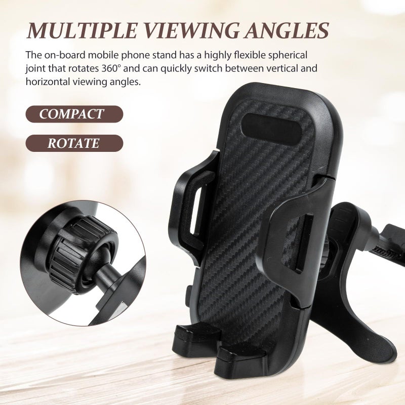 Universal Car Air Outlet Phone Holder Vehicle Phone Mount Clip Black Compatible Dashboard And Vent - Image 5