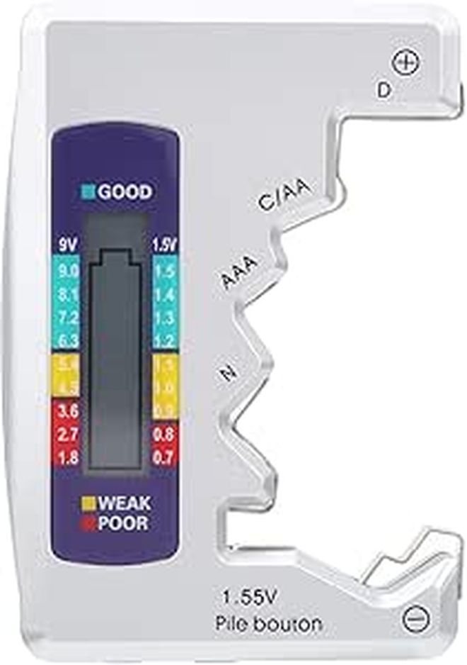 Digital Battery Tester 1.5V 9V Capacity Checker For Lithium Power Measurement - Image 1