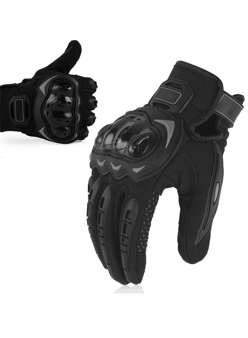 Bukela Touchscreen Motorcycle Full Finger Gloves for Men Women, Hard Knuckle Motorbike Gloves for BMX ATV MTB Riding, Road Racing, Cycling, Bike, Climbing, Motocross etc, Hiking, Outdoor Sports - Image 1