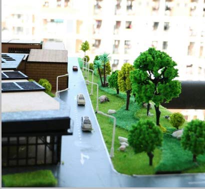 NW BAENRCY 32pcs 0.79-6.30inch Mixed Model Trees Accessories Model Train Scenery Architecture Trees Model Scenery with No Stands(All Green) - Image 5